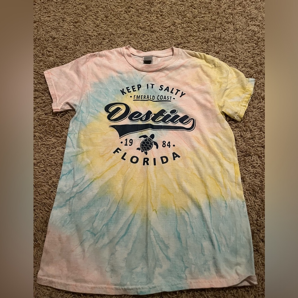 tie dye destin florida t shirt